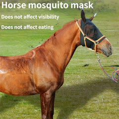 Soft Mesh Horse Fly Mask with Ears Quiet Ride