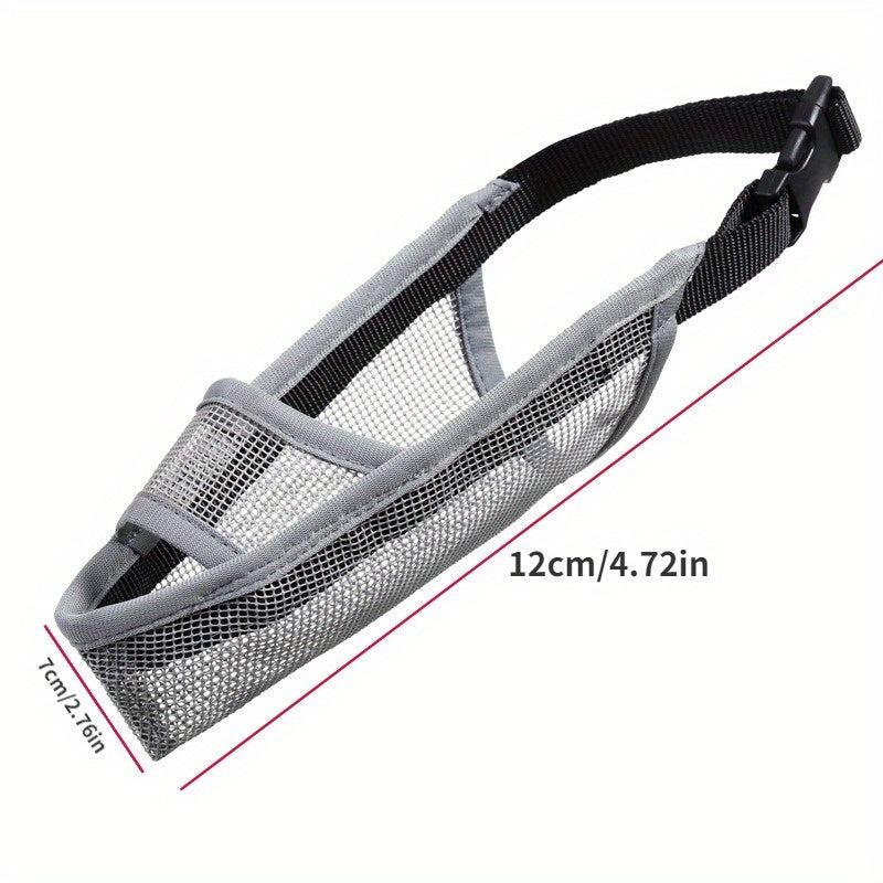Adjustable Dog Muzzle Mesh Breathable Anti Biting