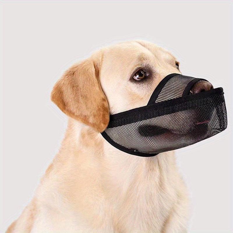 Adjustable Dog Muzzle Mesh Breathable Anti Biting