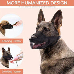 Adjustable Dog Muzzle Mesh Breathable Anti Biting