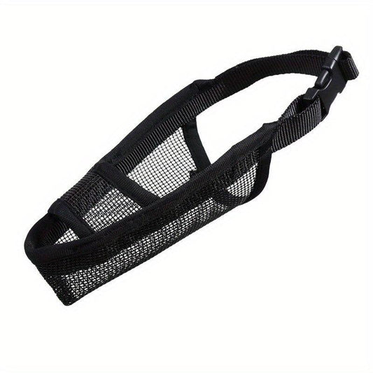 Adjustable Dog Muzzle Mesh Breathable Anti Biting
