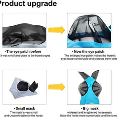 Breathable Anti Mosquito Horse Head Cover Equestrian Supplies