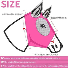 Breathable Anti Mosquito Horse Head Cover Equestrian Supplies