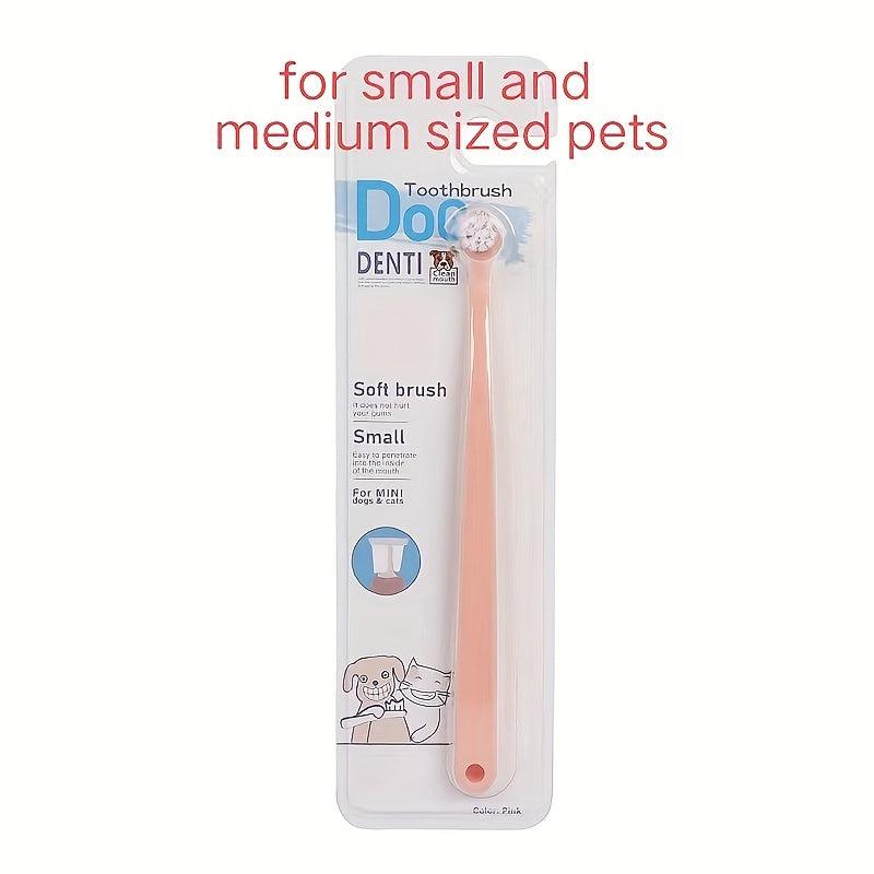 Vanilla Beef Flavor Dog Toothpaste & Soft Bristle Pet Toothbrush