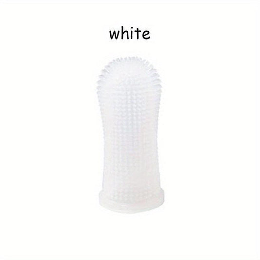 Silicone Pet Toothbrush Finger Cover for Cat Dog Teeth