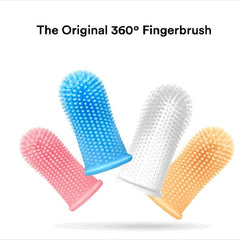 Silicone Pet Toothbrush Soft Dog Finger Brush Dental Care Accessories