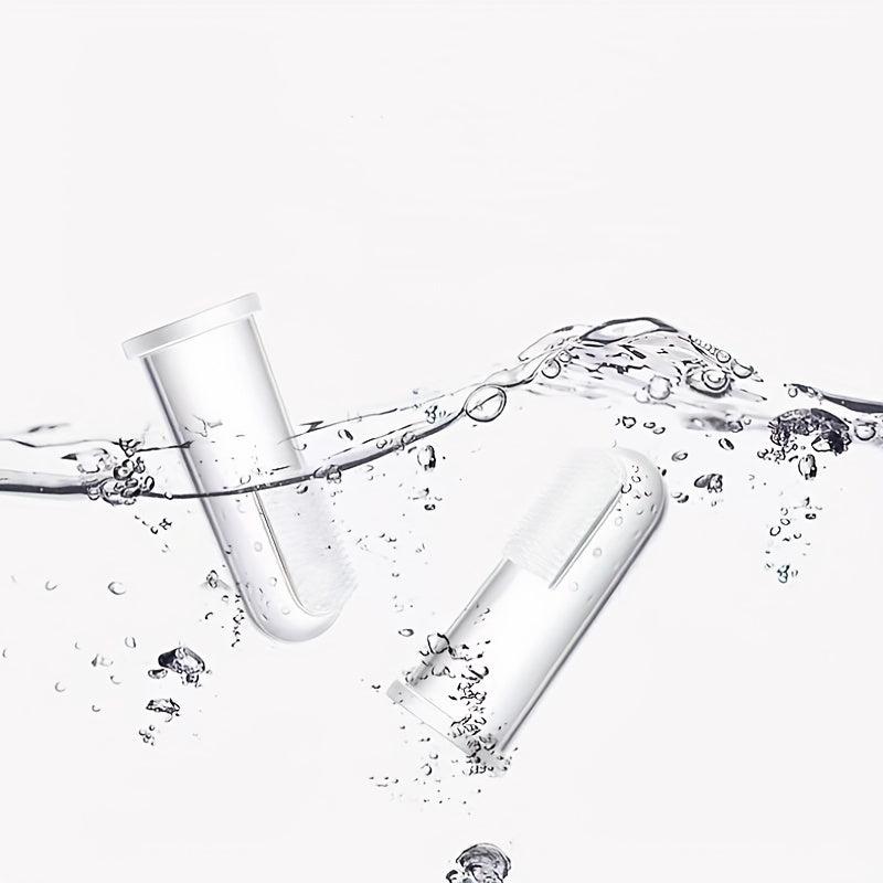 EasyClean Pet Finger Toothbrush for Dogs Gentle Dental Care Soft Bristles