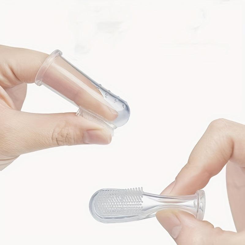 EasyClean Pet Finger Toothbrush for Dogs Gentle Dental Care Soft Bristles