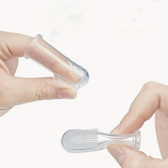 EasyClean Pet Finger Toothbrush for Dogs Gentle Dental Care Soft Bristles