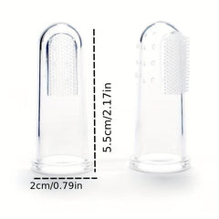 EasyClean Pet Finger Toothbrush for Dogs Gentle Dental Care Soft Bristles