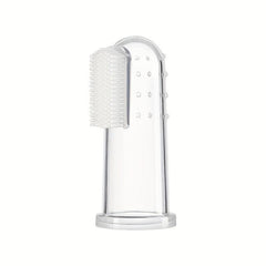 Flexible Pet Toothbrush Soft Bristle Cat Finger Toothbrush with Storage Box