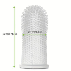 Dog Toothbrush 360 Finger Toothbrush Kit Dental Care For Small Pets