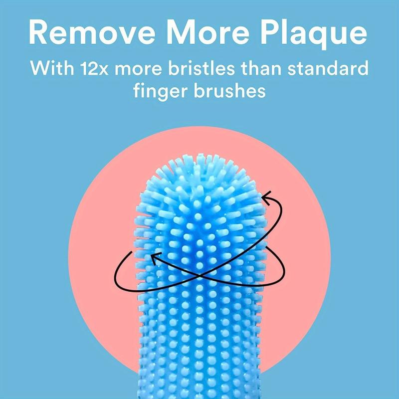Dog Toothbrush 360 Finger Toothbrush Kit Dental Care For Small Pets