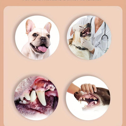 Pet Toothbrush Set for Cat Dog Oral Cleaning with Finger Cover