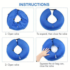 Inflatable Pet Collar: Anti Bite Scratch Lick Protection