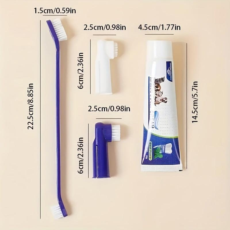 Beef Flavored Dog Toothpaste Finger Toothbrush