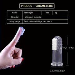 Pet Finger Toothbrush Dog Brush Clean Teeth & Freshen Breath