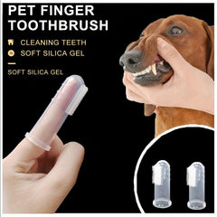 Pet Finger Toothbrush Dog Brush Clean Teeth & Freshen Breath