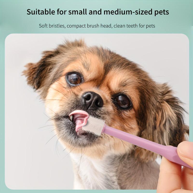 Pet Tooth Cleaning Kit Set Dog Finger Toothbrush 360 Degree Pet Tooth Brush