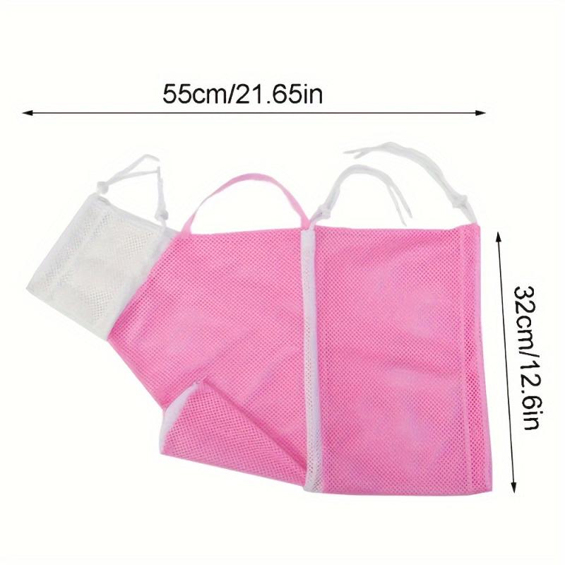 2pcs Mesh Cat Bath Bag Polyester Mesh Adjustable Pet Nail Cutting Accessories