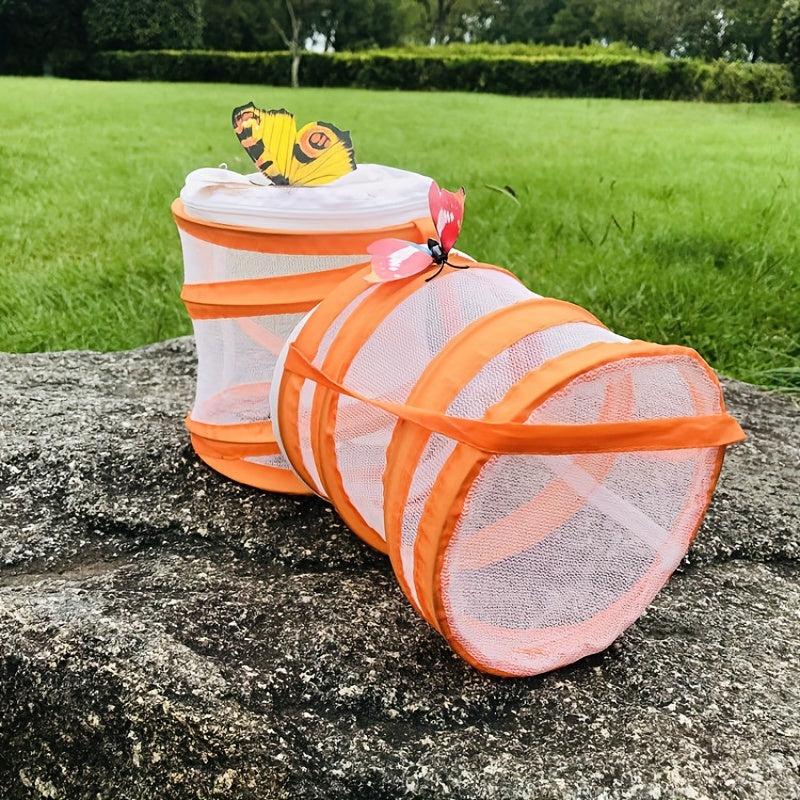 Mini Butterfly Habitat Foldable Popup Terrarium for Butterflies Raising