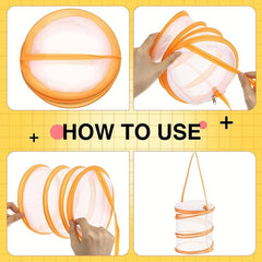 Mini Butterfly Habitat Foldable Popup Terrarium for Butterflies Raising