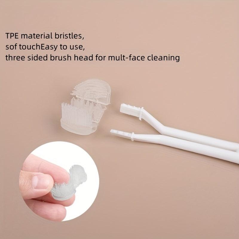 3-Sided Pet Toothbrush for Dogs & Cats - Oral Cleaning Brush