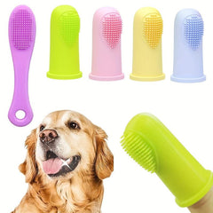 5pcs Dog Toothbrush Finger Set with Eye and Chin Cleaning Tool