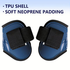 Horse Leg Boots & Protectors Set, Support Gear for Jumping & Riding