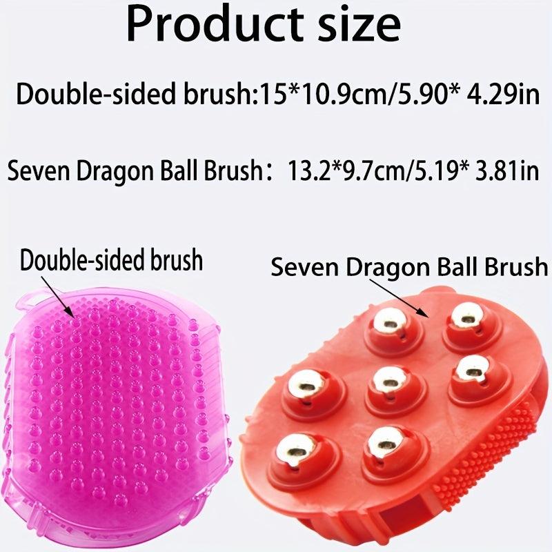 1pc Horse Massage Brush Magnetic Beads Gloves Hair Removal Rubber Brushes