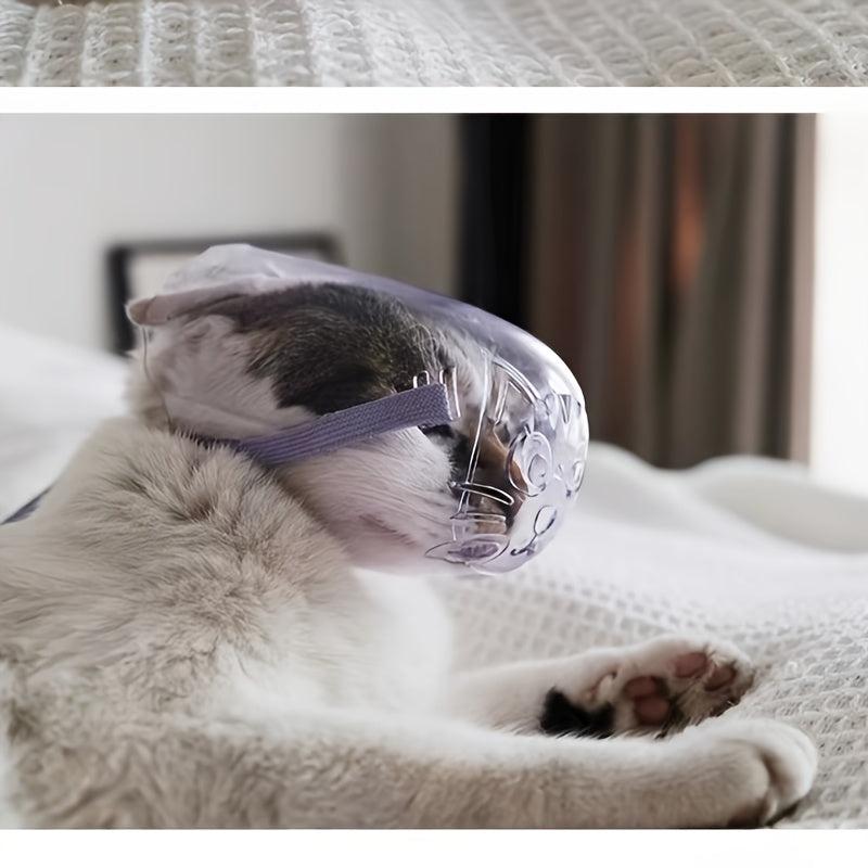 Adjustable Cat Muzzle Anti Bite Pet Grooming Cover