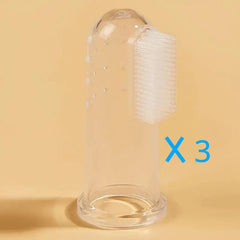Pet Finger Toothbrush 3 Pack Dogs Cats Teeth Cleaning Supplies