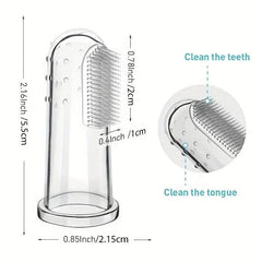 Pet Finger Toothbrush 3 Pack Dogs Cats Teeth Cleaning Supplies