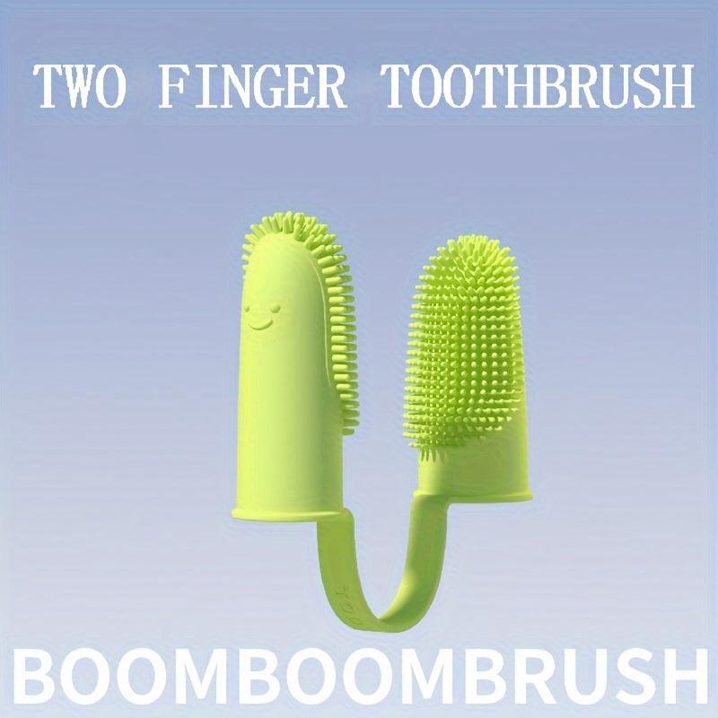 Soft Bristle Dog Finger Toothbrush for Dental Care