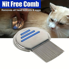 Stainless Steel Pet Grooming Comb for Long Hair