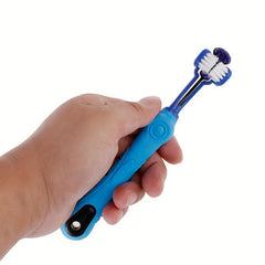 Three Headed Dog Toothbrush Soft Bristle Pet Teeth Cleaning Brush
