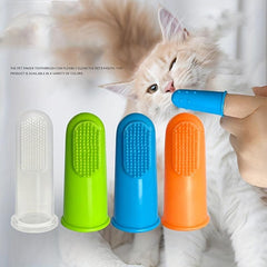 Pet Finger Toothbrushes Dental Care Dogs Cats Grooming