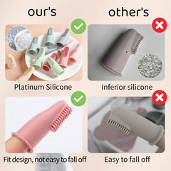 4pcs Soft Bristle Dog Finger Toothbrushes