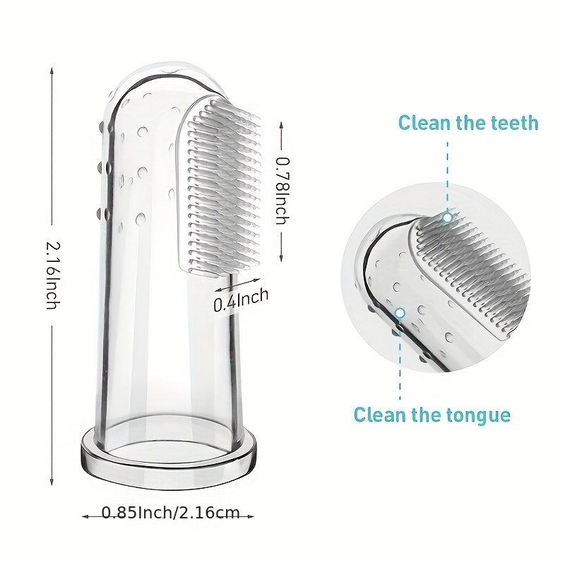 Pet Teeth Cleaning Brush for Dogs and Cats Soft Silicone Toothbrush