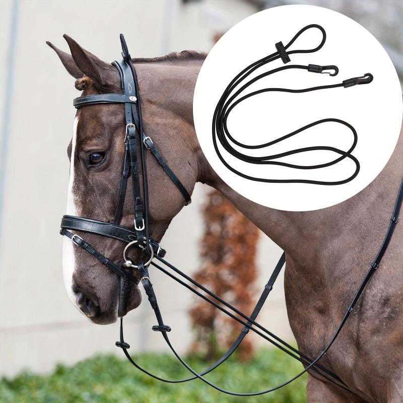 Elastic Rope Neck Stretcher Horse Bridle Nylon Strap Equestrian Supplies