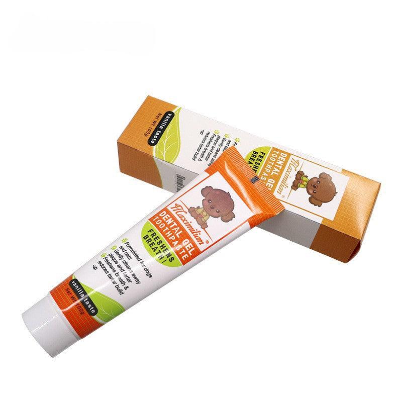 Pet Teeth Cleaning Kit with Double-Headed Brush & Toothpaste