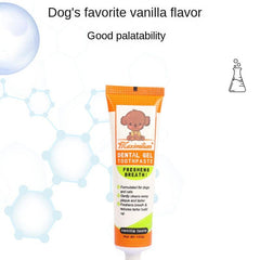 Pet Teeth Cleaning Kit with Double-Headed Brush & Toothpaste