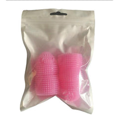 2pcs Pet Finger Toothbrush Dog Cat Teeth Cleaning TPR Material Cover
