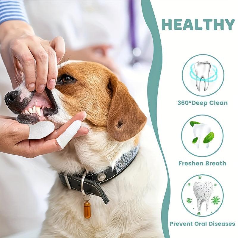 Dog Finger Toothbrush Pet Finger Brush For Teeth Cleaning