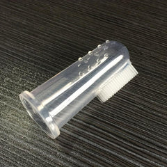 3pcs Pet Finger Toothbrush Set Dog Cat Toothbrushes Latex Finger Cot Brushes