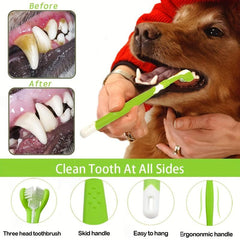 9pcs Dog Cat Toothbrush Set Soft Bristle Finger Toothbrushes