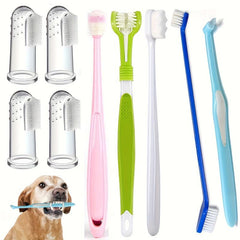 9pcs Dog Cat Toothbrush Set Soft Bristle Finger Toothbrushes