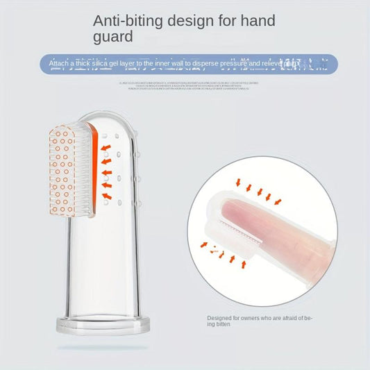10pcs Pet Finger Cover Toothbrushes for Cats and Dogs