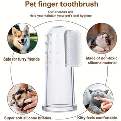 10pcs Pet Finger Cover Toothbrushes for Cats and Dogs