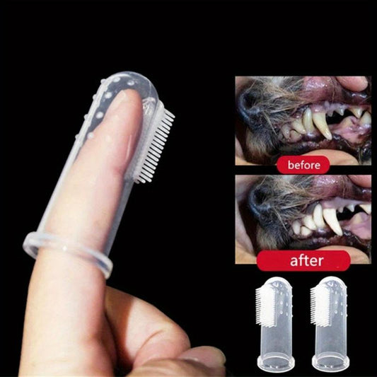10pcs Pet Finger Cover Toothbrushes for Cats and Dogs